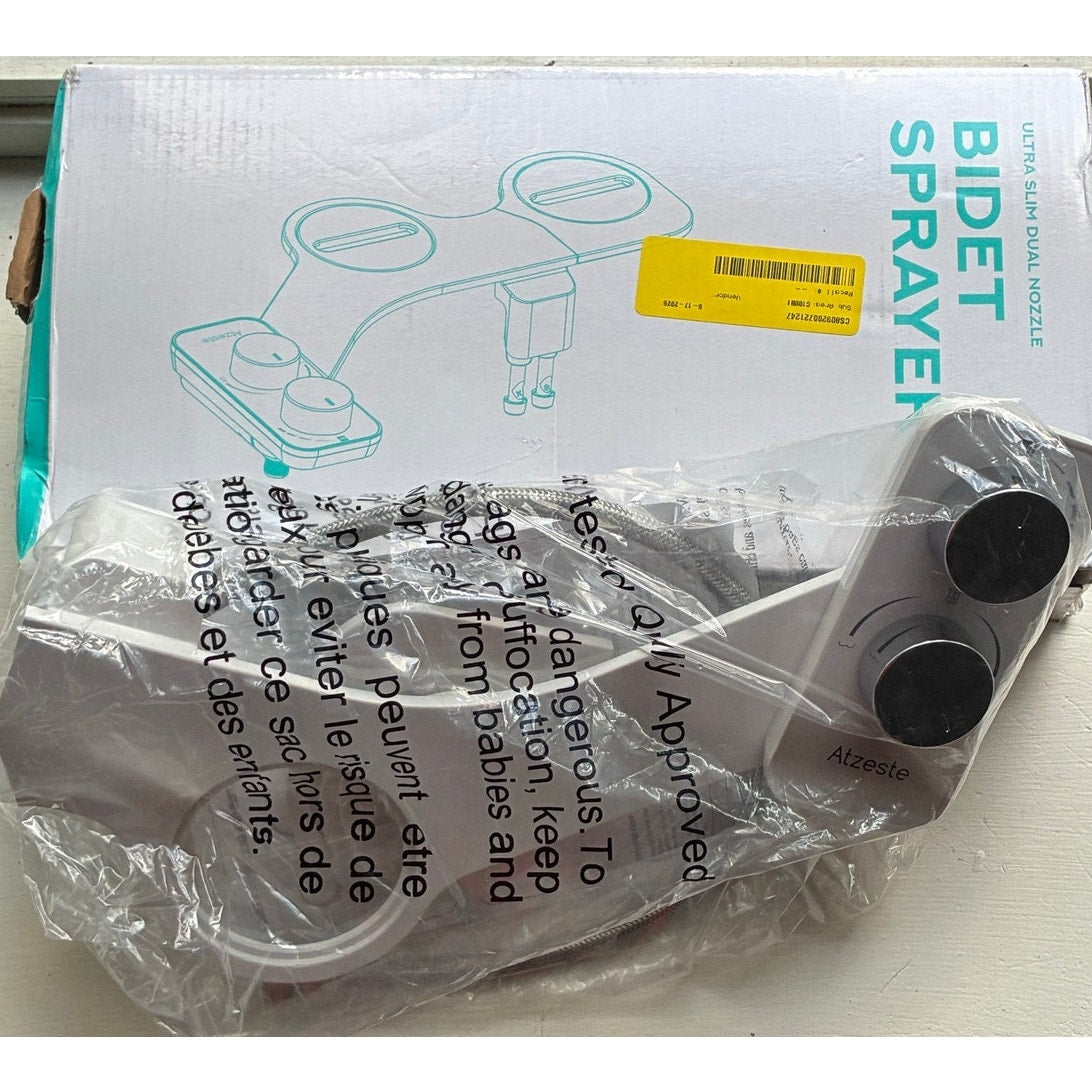 BRAND NEW ~ Ultra Slim Non-Electric Dual Nozzle Self Cleaning Bidet Sprayer