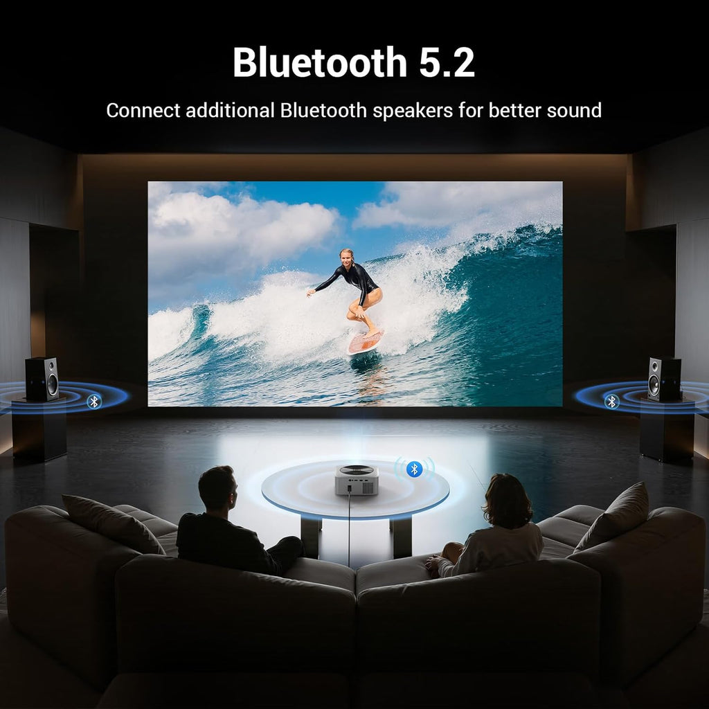 BRAND NEW ~ 1500 ANSI Smart Outdoor Projector Built-in Apps 30W Dolby Audio