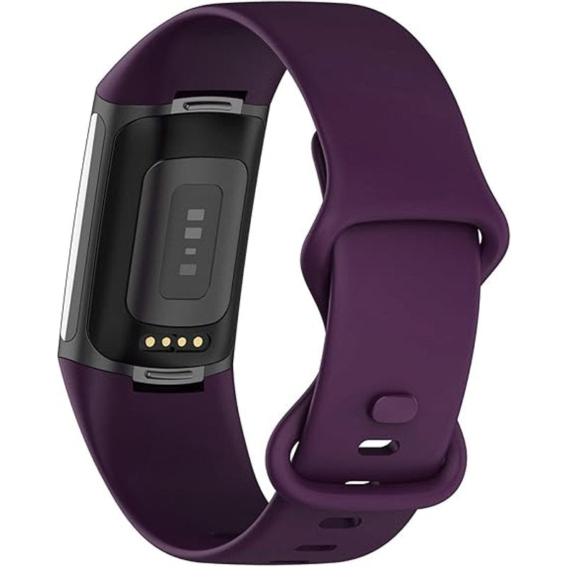 NWT ~ Purple Silicone Fitbit Compatible Watch Band Wristband Bracelet