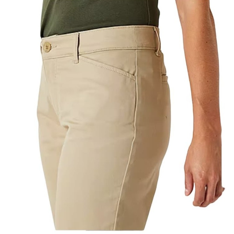 NWT ~ ST JOHNS BAY Secretly Slender Biscotti Tan Mid Rise Capri Pants ~ Size 12P