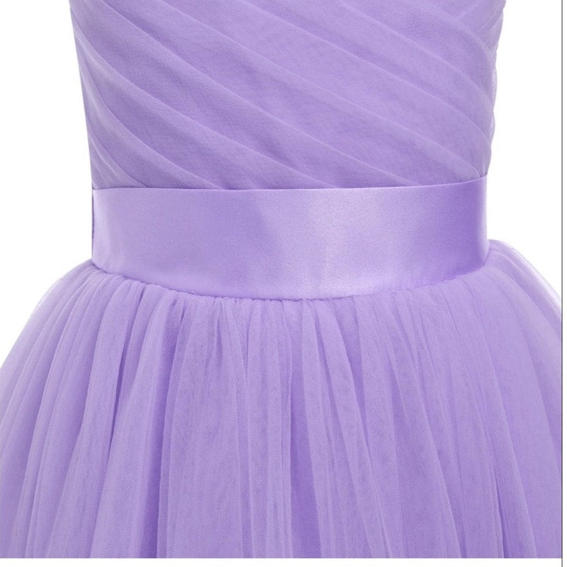 NWT ~ Lavender Purple Tulle Princess Pageant Gown Flower Girl Dress ~ Girls 9 yr