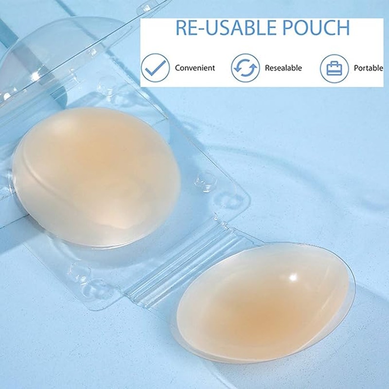 NWT ~ Invisible Adhesive Free Nipple Covers Reusable Ultra Thin Breast Pasties