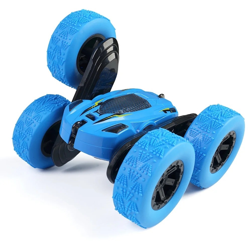 BRAND NEW ~ Blue Rechargeable Remote Control Double Sided 4WD RC Car Headlights