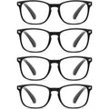 BRAND NEW ~ 4pr Black 1.75 Reading Glasses with Blue Light Blocking Protection