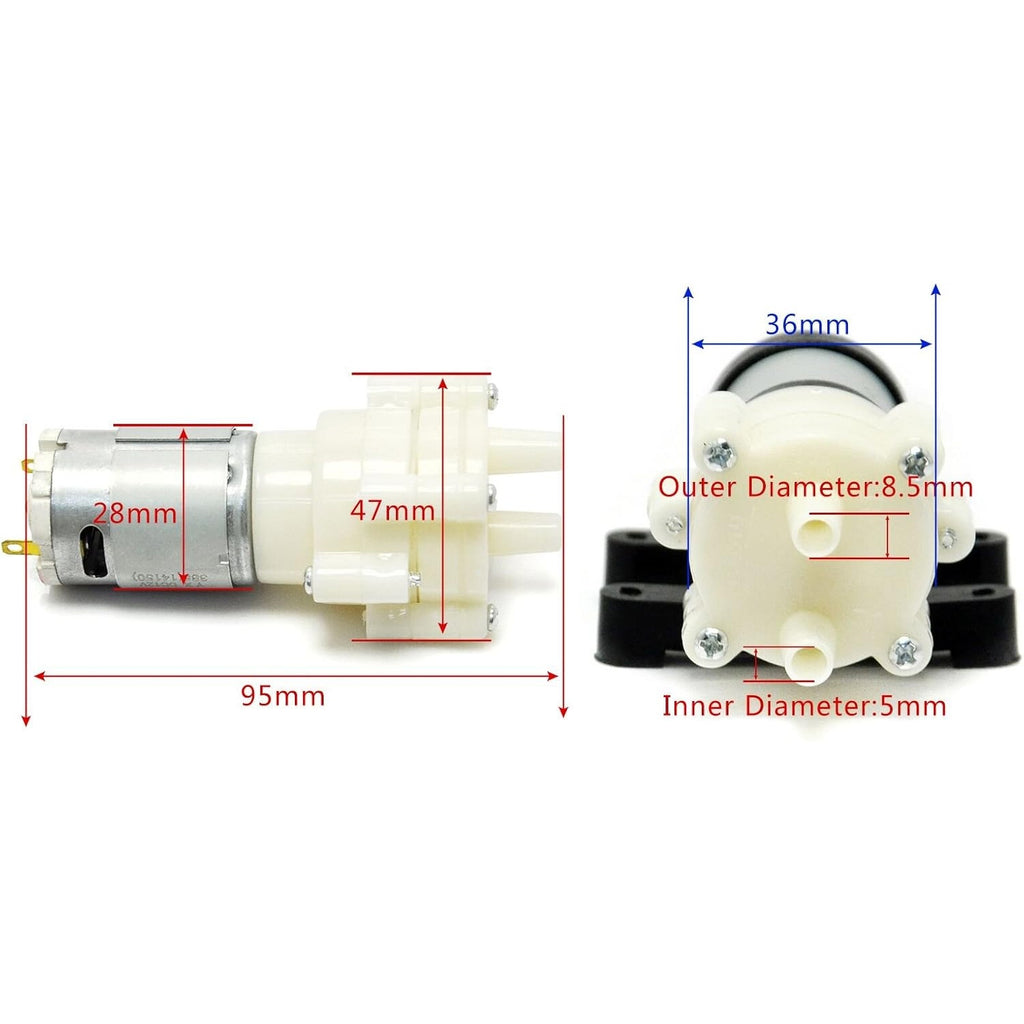 BRAND NEW ~ Gikfun Mini DC 6V to 12V R385 Water Pump Air Diaphragm Pump EK1856