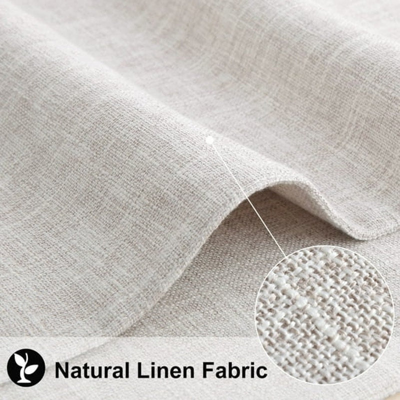 NWT ~ Set/6 Natural Linen Modern Farmhouse Dining Table Placemats ~ 13" x 19"