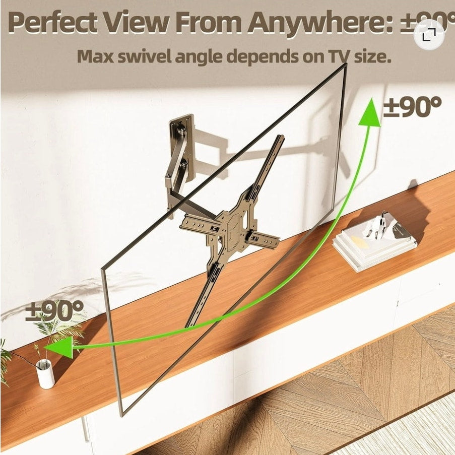 BRAND NEW ~ Full Motion Swivel Arm TV Wall Mount Holds 23" - 65" TVs & 77lbs