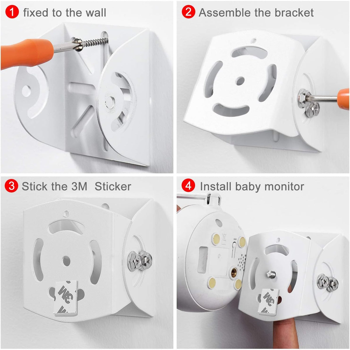 BRAND NEW ~ Adjustable Angle Universal Wall Mount Baby Monitor Nursery