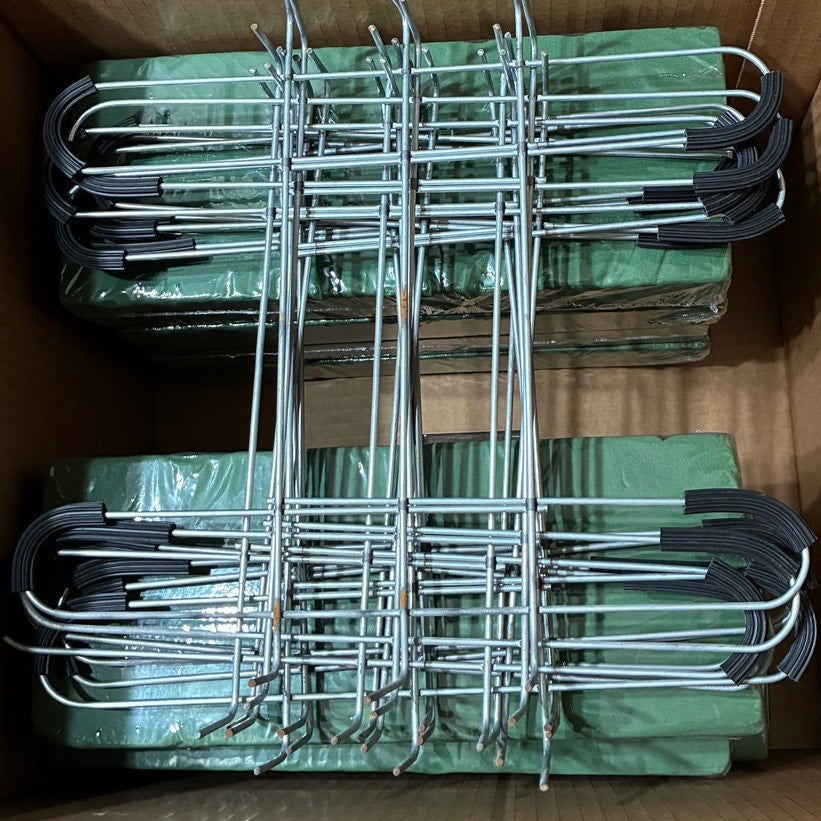 BRAND NEW ~ Set/8 Outdoor Grave Headstone Cemetery Memorial Flower Saddles