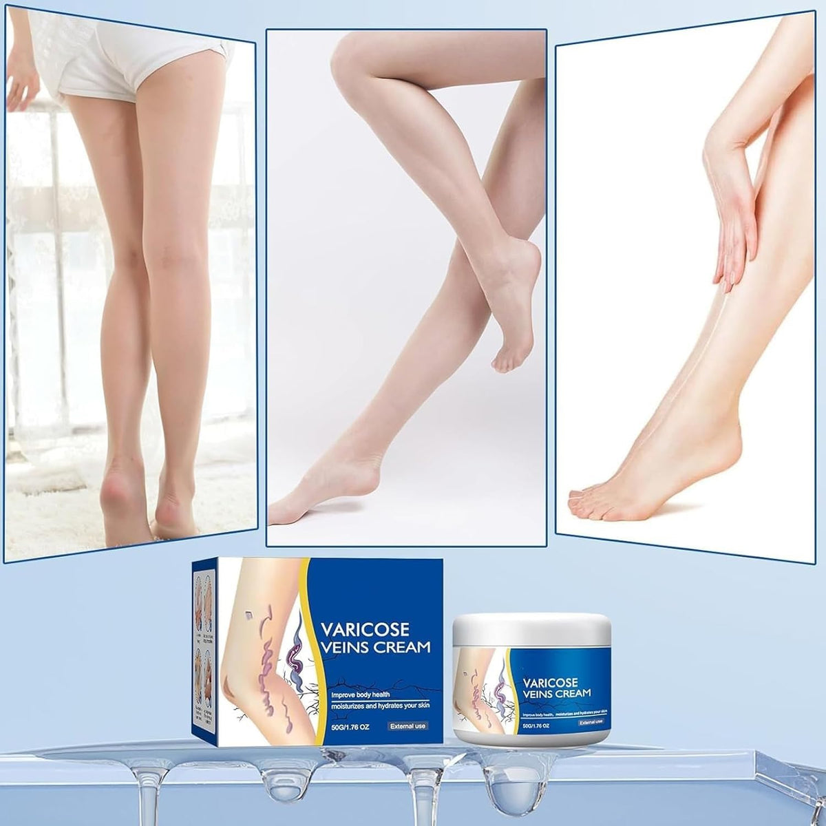 BRAND NEW ~ NWT ~ Set/2 Leg Varicose & Spider Vein Cream ~ Soothing Moisturizing
