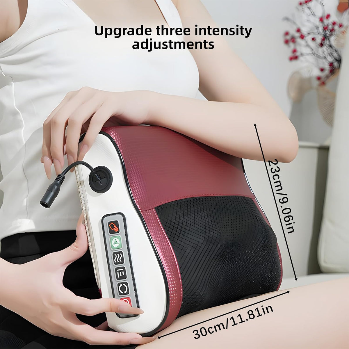 BRAND NEW ~ Multifunctional 3 Speed Rechargeable Portable Neck Massager Pillow