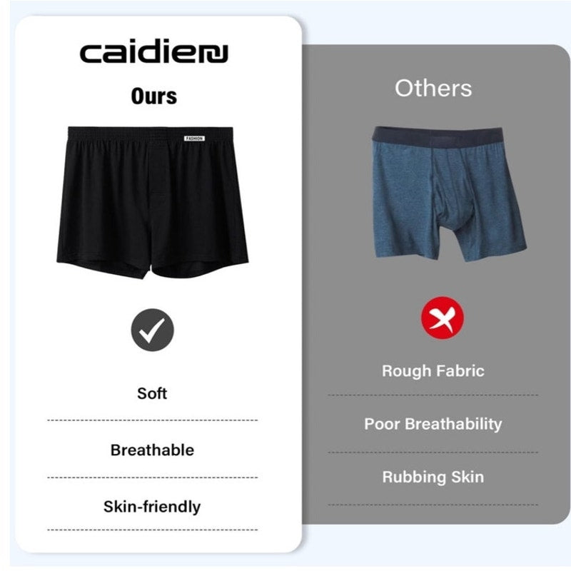 NWT ~ Men's 3pr Black Soft Cotton Knit Tagless Button Fly Boxers ~ MEDIUM
