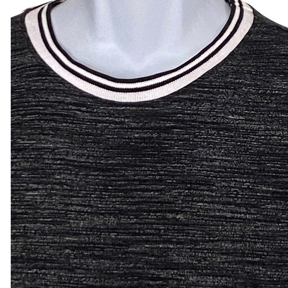 NWT ~ COMPANY 81 Heathered Black Crew Neck Long Sleeve Shirt ~ Young Men's XL