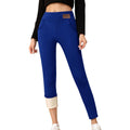 NWT ~ Bright Royal Blue Sherpa Fur Thermal Lined High Waist Leggings ~ Womens XL