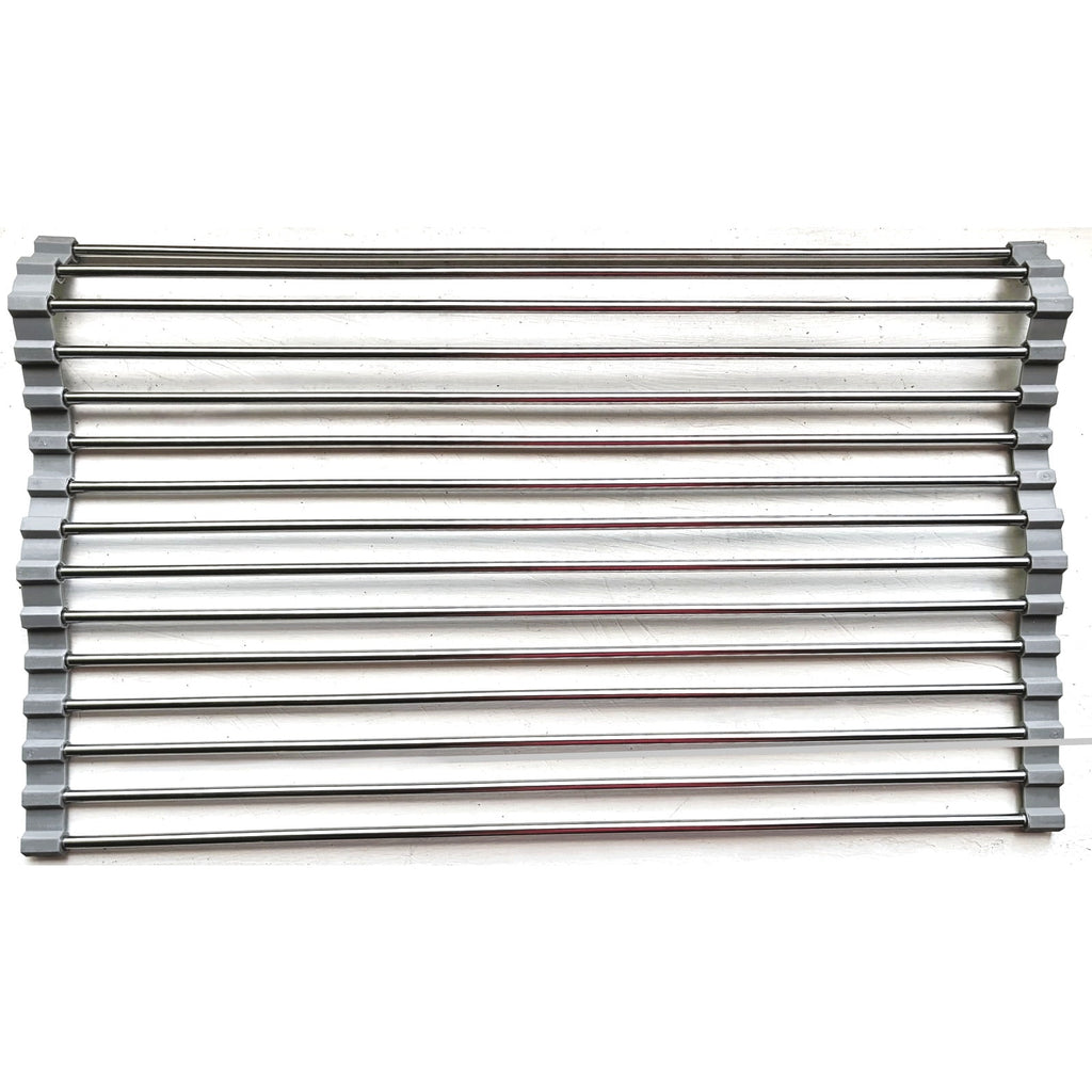 BRAND NEW ~ Stainless Steel Roll Up Kitchen Sink Dish Drying Rack Over The Sink