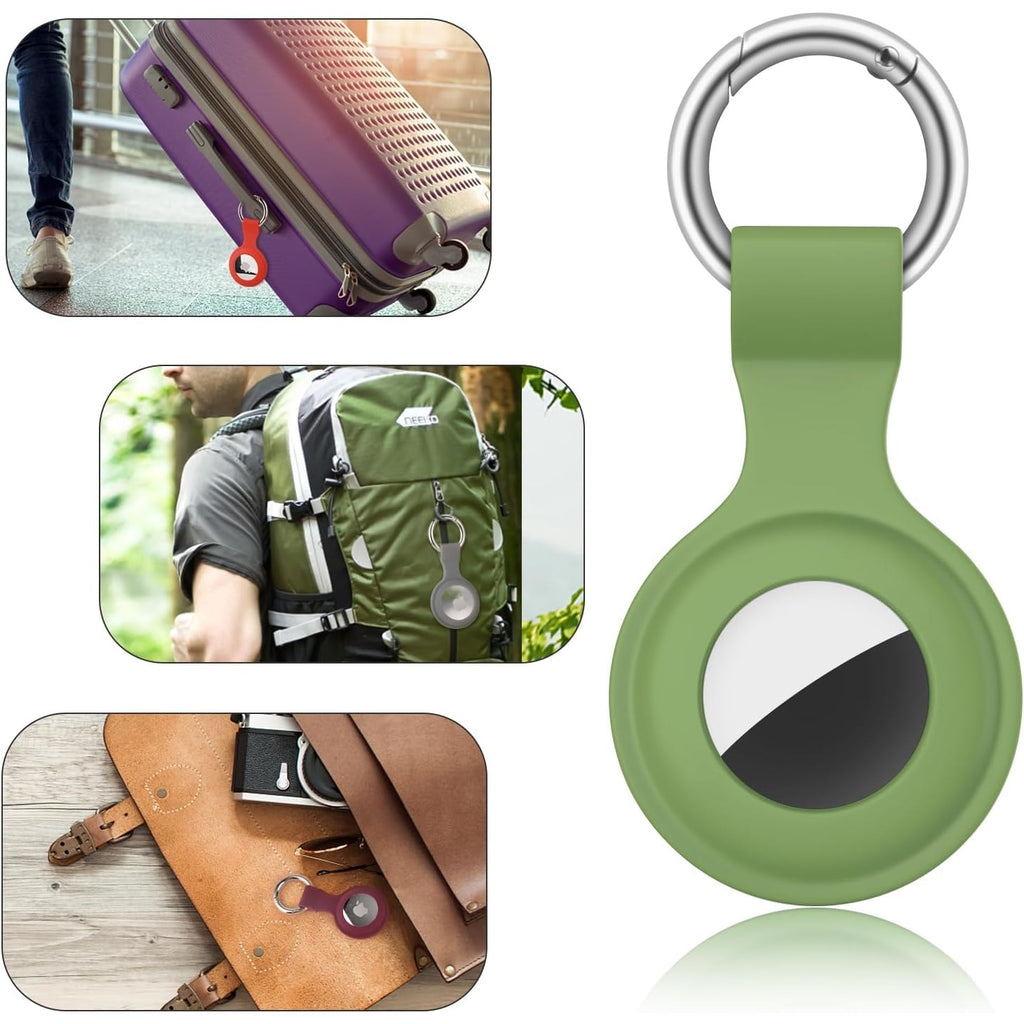 BRAND NEW ~ 4 Pack Airtag Silicone Case Holders Apple Air Tag Anti-Lost Keychain