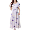 NWT ~ Women's Summer Floral Short Sleeve Flowy Casual Dress ~ Size XL (Medium?)