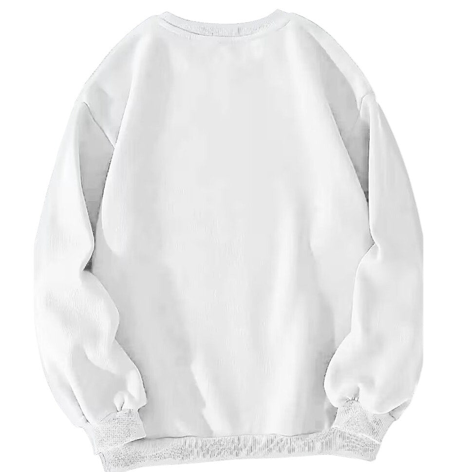 NWT ~ White Christmas Tree Multicolor Lights Festive Soft Crew Sweatshirt ~LARGE