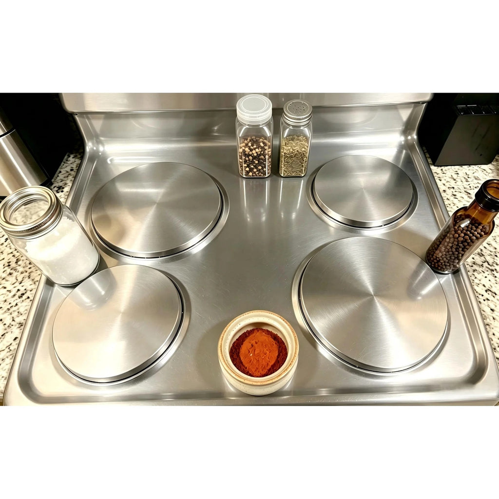 BRAND NEW ~ Set/4 Electric Stove Stovetop Burner Covers Expand Countertop Space