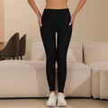 NWT ~ Black Sherpa Fur Thermal Lined High Waist Winter Leggings ~ Womens Size XL