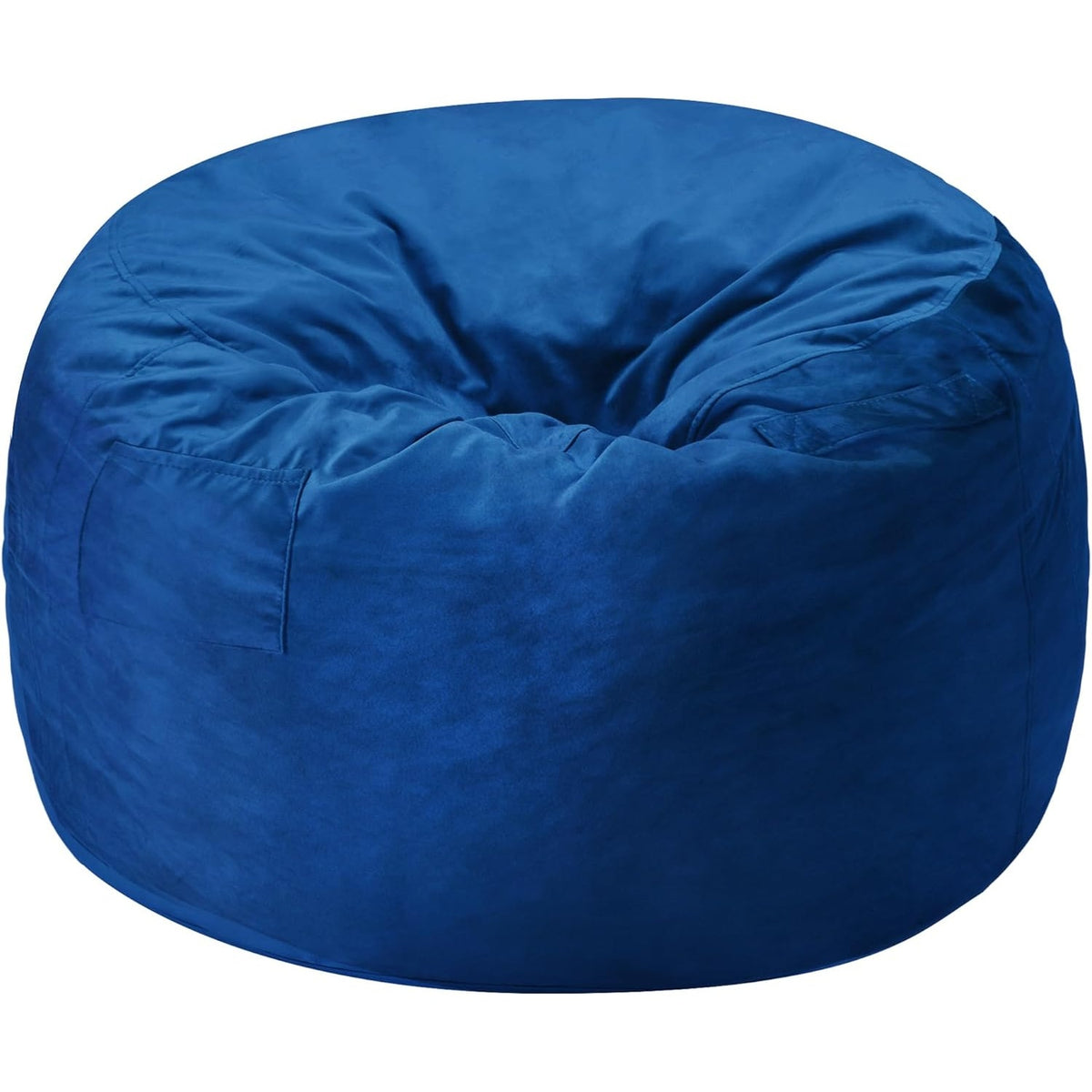 BRAND NEW ~ Blue 3ft Memory Foam Filled Large Soft Dutch Velvet Bean Bag Chair
