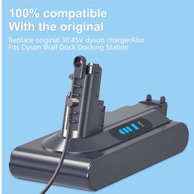BRAND NEW ~ 30.45V Replacement Charger for Dyson Vacuum Power Supply 6ft