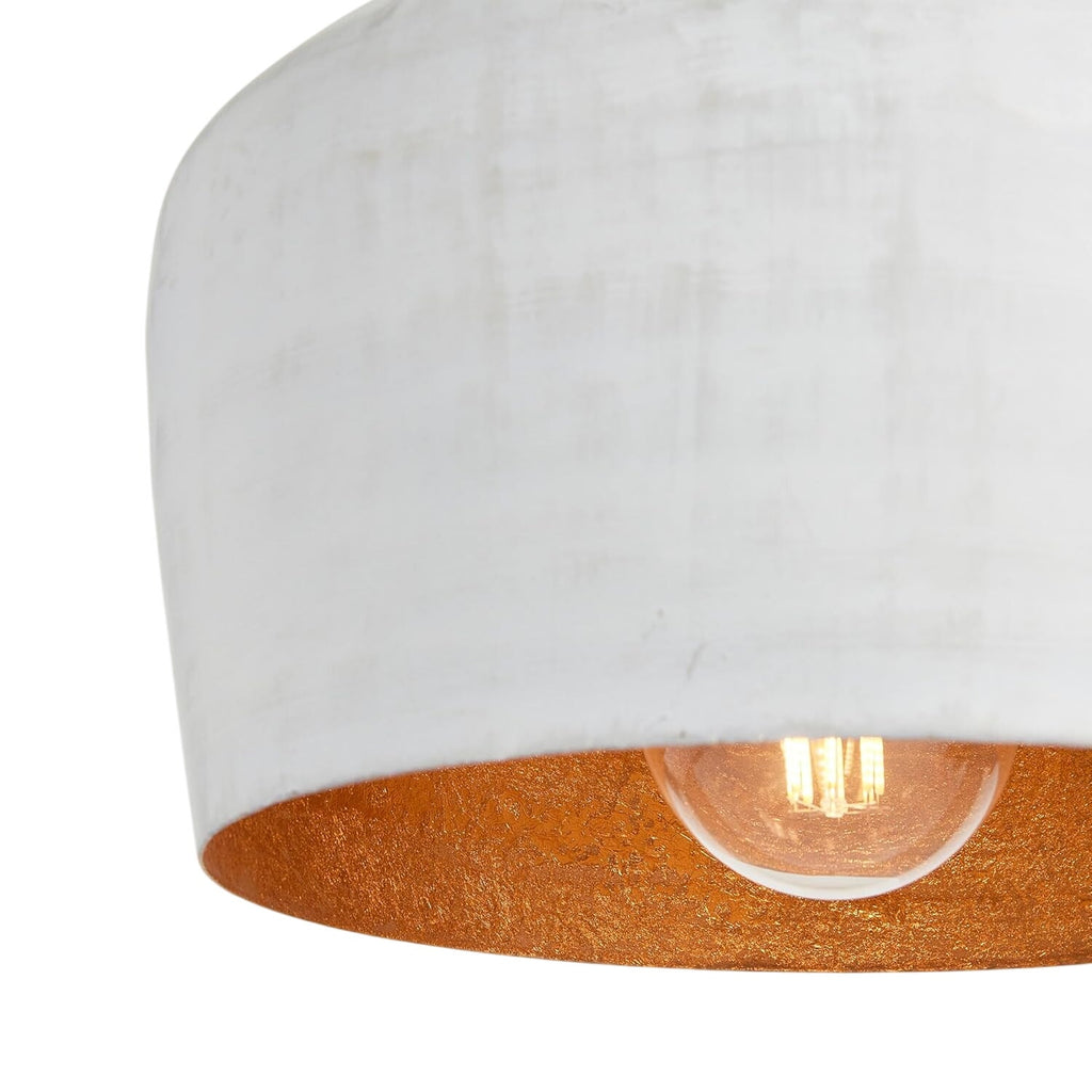 NWT ~ Napa Home & Garden Terrance Modern Farmhouse White Hanging Pendant Light