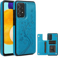 BRAND NEW ~ Blue Embossed Boho Faux Leather Galaxy Cell Phone Wallet Case