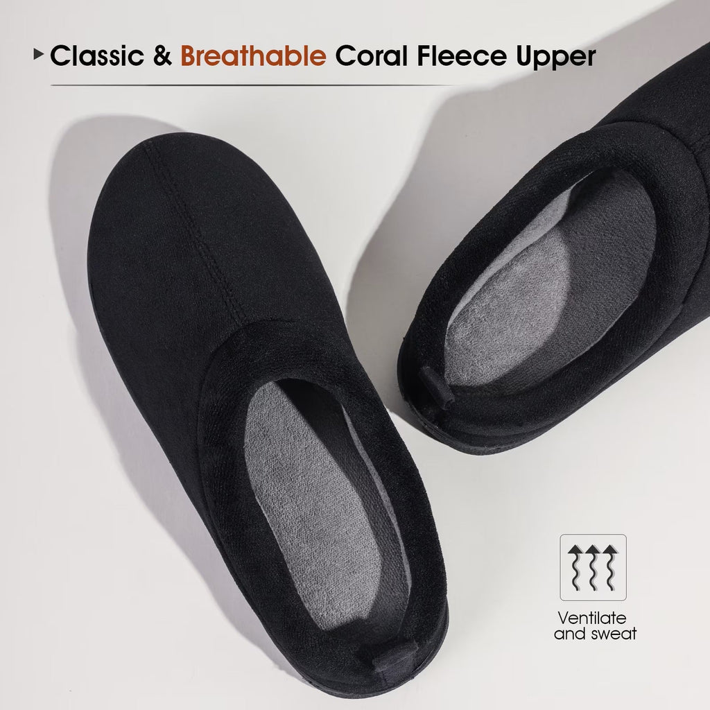 BRAND NEW ~ Men's Comfort Fleece Memory Foam Clog Non-Slip Slippers ~ 10/11