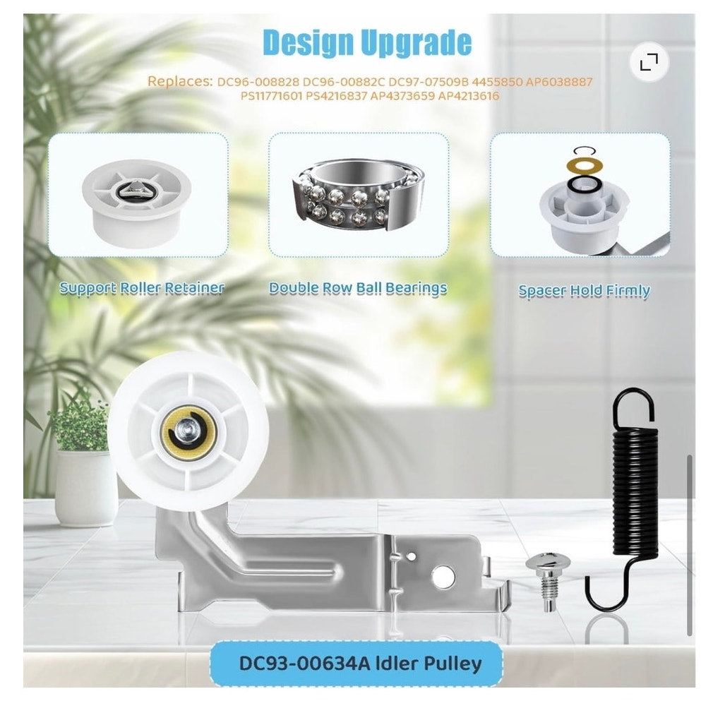 BRAND NEW ~ Samsung Dryer Repair Kit Roller Idler Pulley Belt Replacement Parts