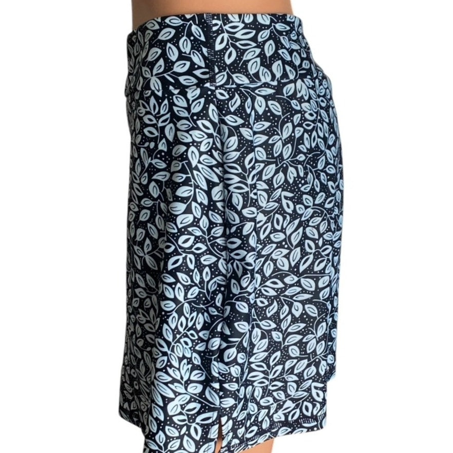 NWT ~ LouKeith Blue & Black Activewear Skort Golf Tennis Mini Skirt ~ Women's M