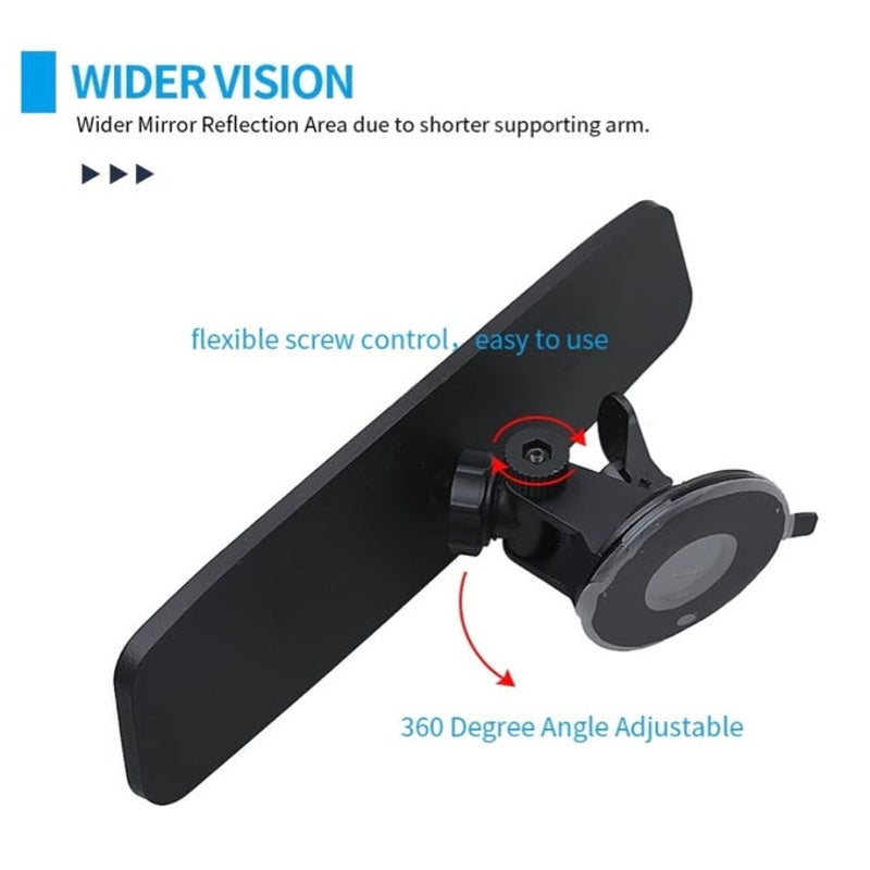 BRAND NEW ~ Universal Interior Anti-Glare Rear View Mirror with Suction Cars etc