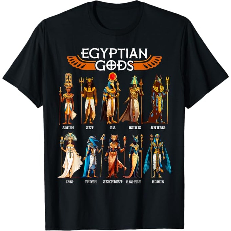 NWT ~ Mythological Egyptian Gods Ancient Pharoah T-Shirt of the Year ~ LARGE