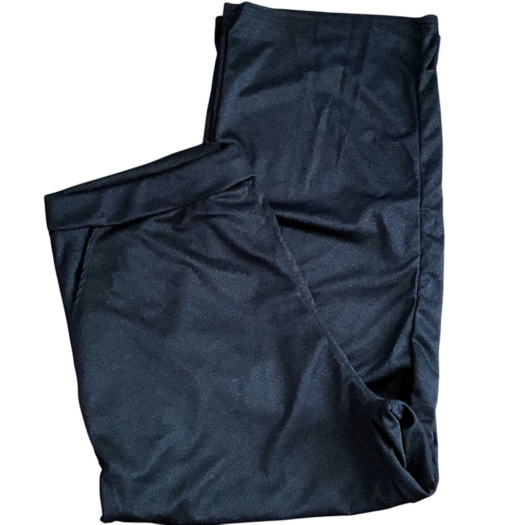 BRAND NEW ~ Women's Plus Size Black Stretchy Knit Pockets Casual Pants ~ 2XL