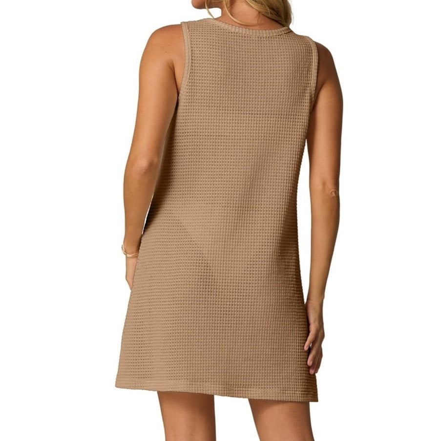 NWT ~ Khaki Swimsuit Coverup Beach Dress Bathing Suit Swimwear Cover Up ~ MEDIUM