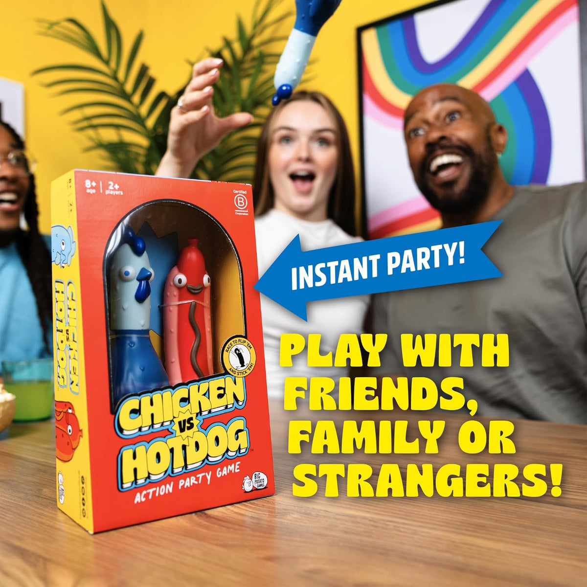 BRAND NEW ~ Hilarious Big Potato Games ~ Chicken vs Hotdog ~ & Bonus Cards