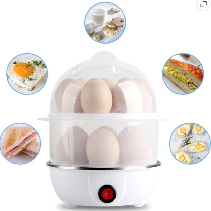 BRAND NEW ~ White 14 Egg Capacity Hard Boiled Rapid Electric Egg Cooker Auto Off