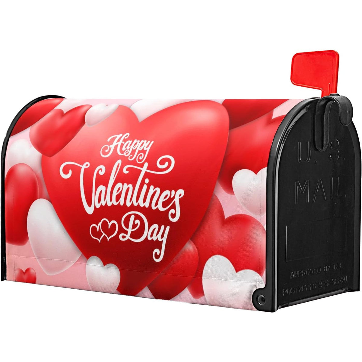 NWT ~ Happy Valentine's Day Magnetic Mailbox Cover ~ Red & Pink Love Hearts