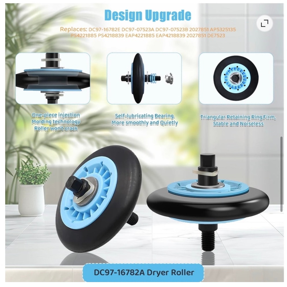 BRAND NEW ~ Samsung Dryer Repair Kit Roller Idler Pulley Belt Replacement Parts
