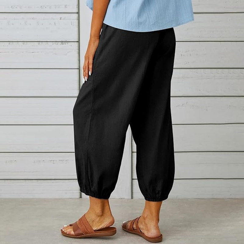 NWT ~ Set/3 Pairs Lightweight Summer Black Blue Army Green Pants ~ Women's SMALL