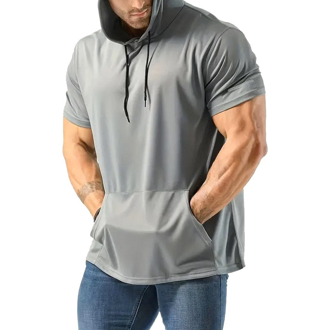 NWOT ~ 2 Workout Shirts Quick Dry Mesh Athletic Short Sleeve T-Shirt Hoodie ~ 4X