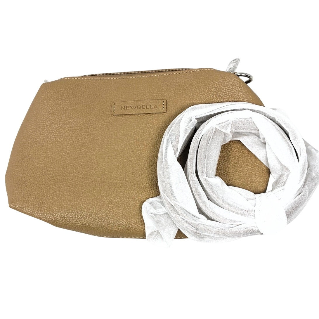NWT ~ Newbella Large Pebbled Vegan Leather Finish Shelly Tote & Matching Pouch
