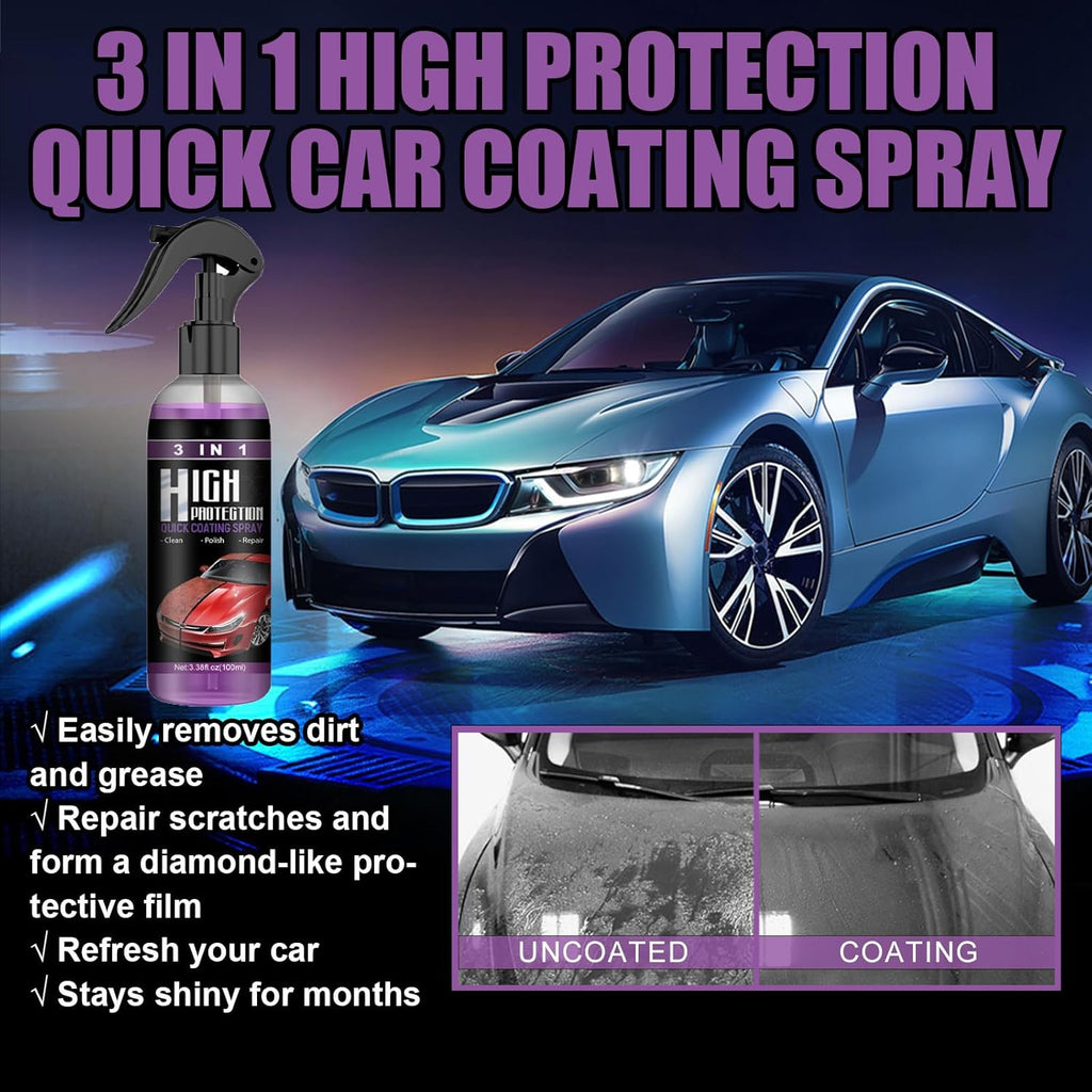 NWT ~ 3 in 1 High Protection Quick Wax Car Coating Spray