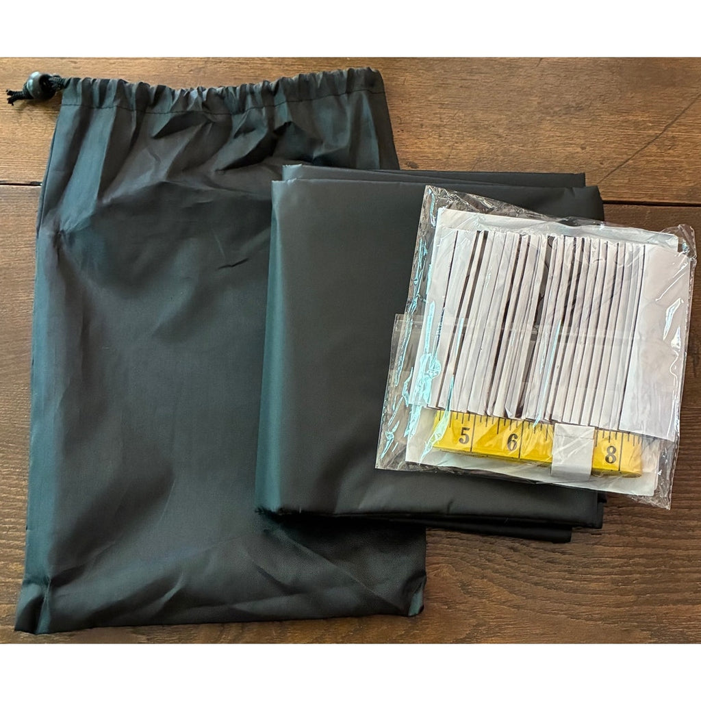 BRAND NEW Black 100% Portable No Drill 138" x 59" Blackout Window Film Curtains
