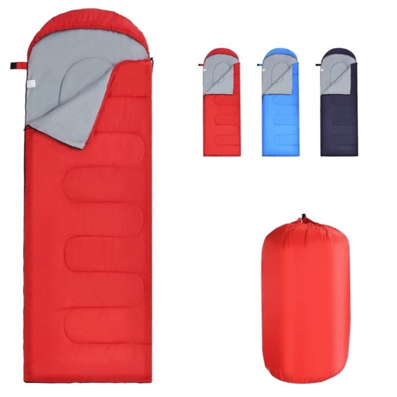 BRAND NEW ~ Red Waterproof Backpacking 2lb Sleeping Bag for Adults & Children