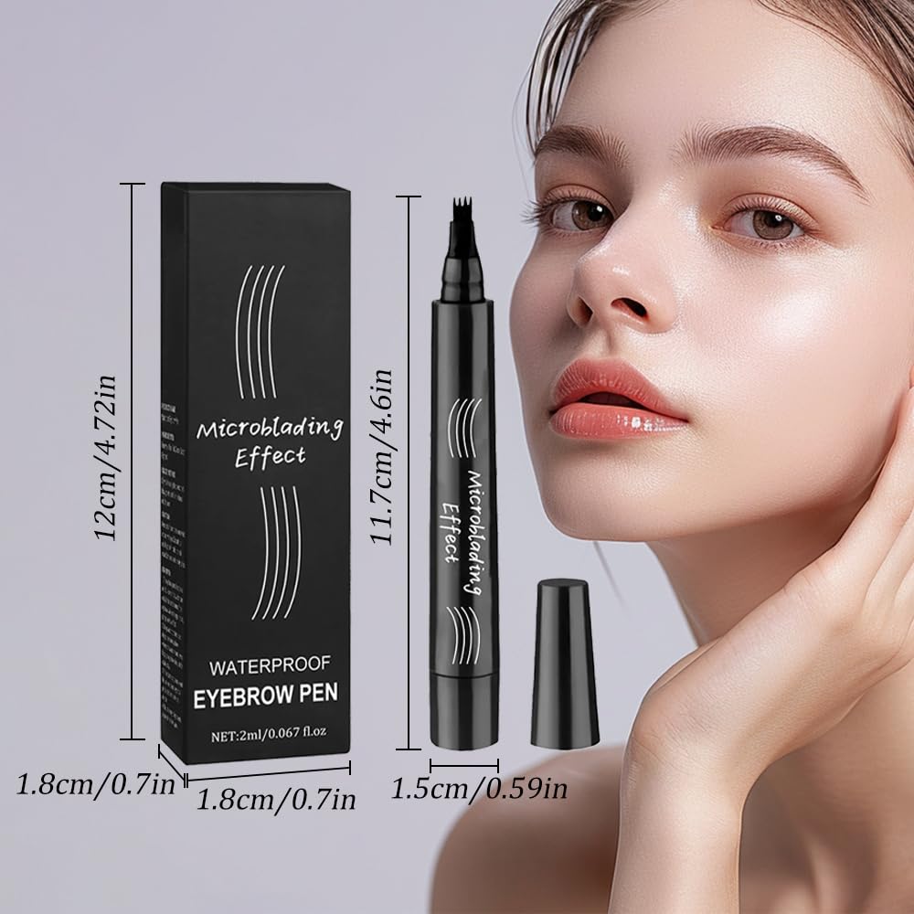 BRAND NEW ~ NWT ~ 2 Dark Brown Microblading Long Lasting Waterproof Eyebrow Pens