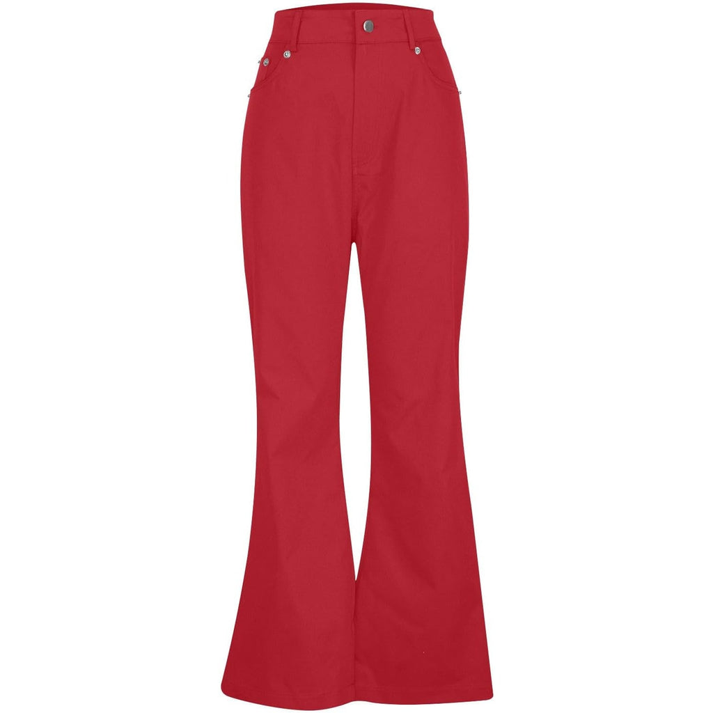 NWT ~ Women's Bright Red Cotton Lightweight Casual Denim Jeans Pants ~ MEDIUM