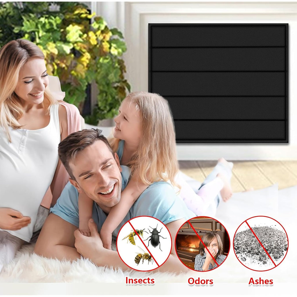 BRAND NEW ~ Magnetic Fireplace Blanket Heat Loss Draft Stopper ~ 39" x 28"