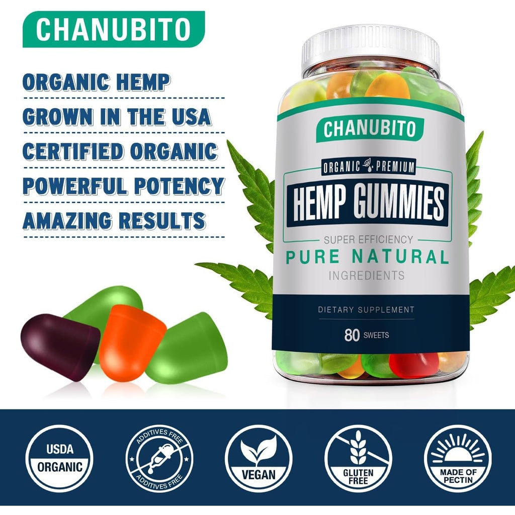 BRAND NEW ~ NWT ~ 100% Natural Organic Hemp Gummies Gummies ~ Sleep & Anxiety