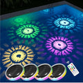 BRAND NEW ~ Set/4 Waterproof RGB Solar Floating Colorful Pool Lights & Remote